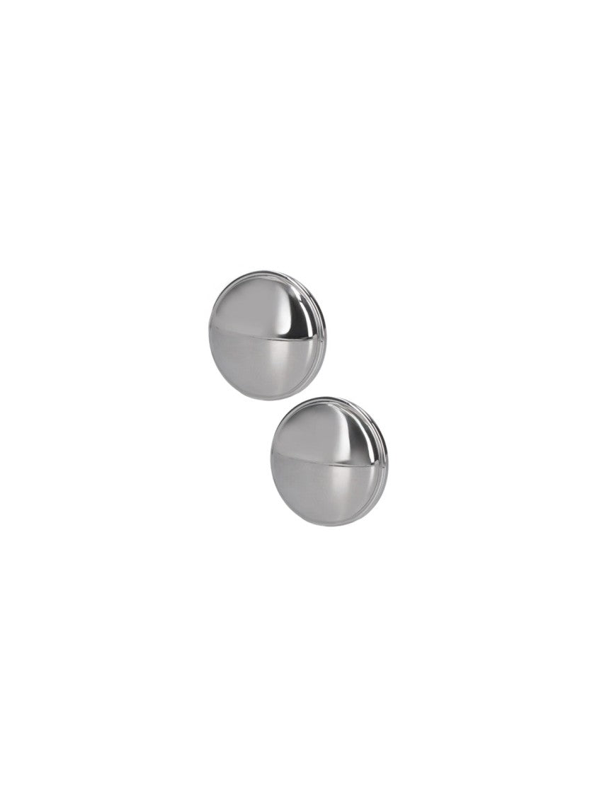 Lemaire Silver Hoop Brass Earrings