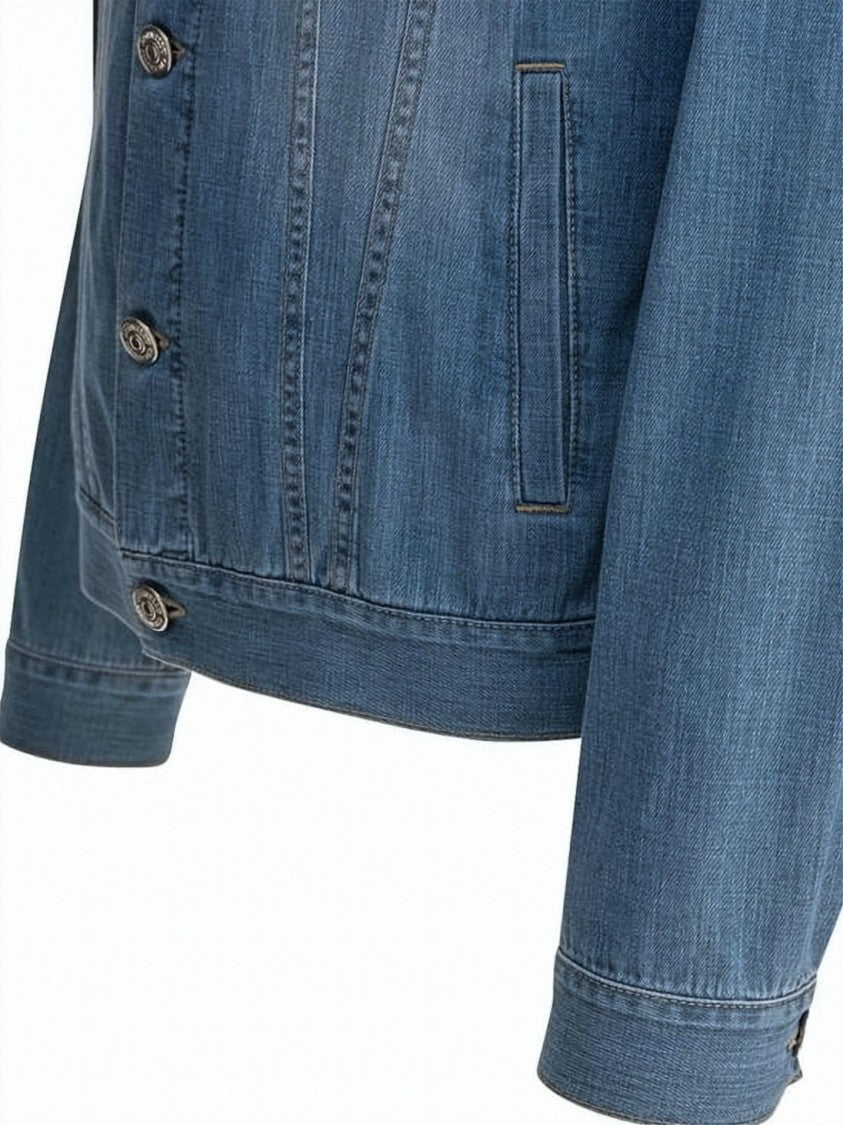 Brunello Cucinelli Structured Denim Jacket With Classic Button-Up Design