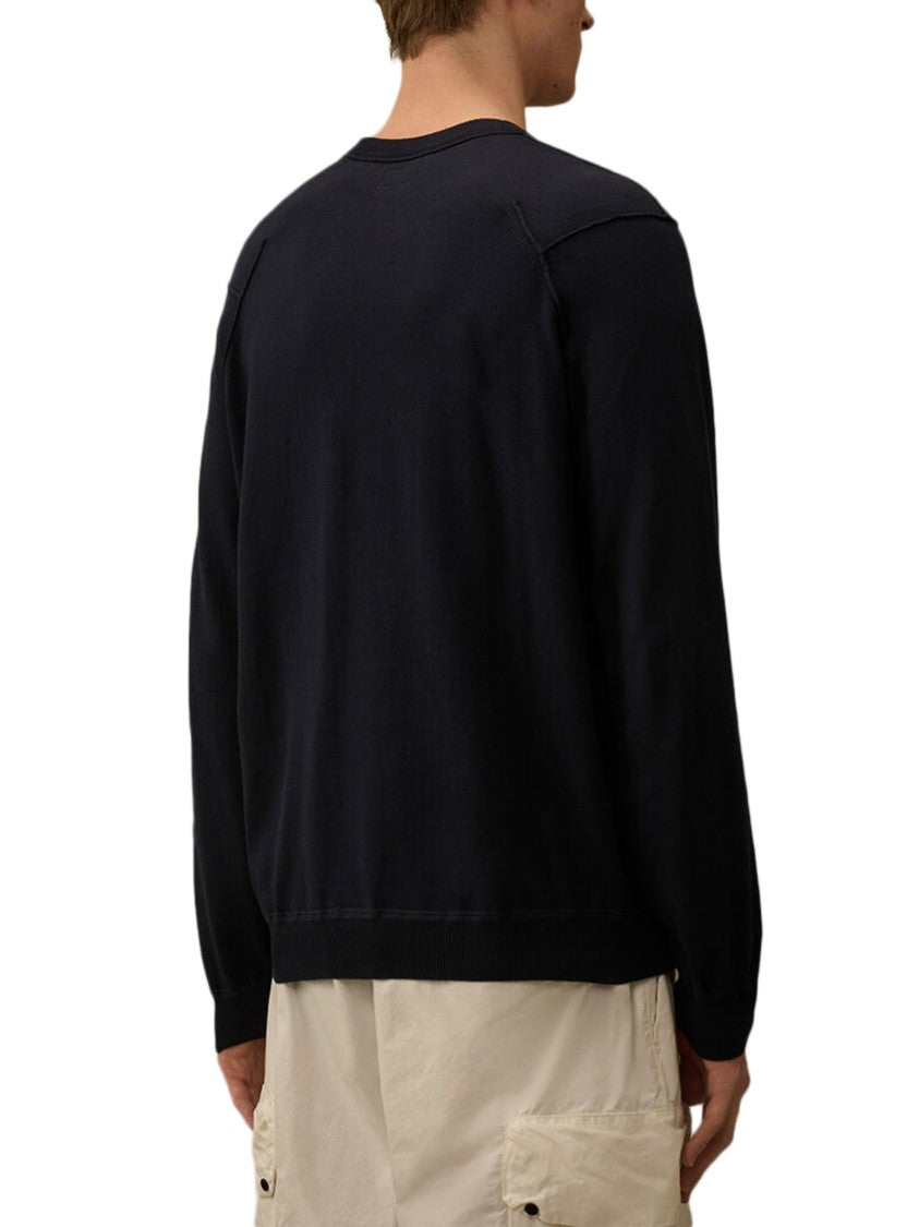 C.P. Company Crewneck Sweater In Luxurious Sea Island Cotton