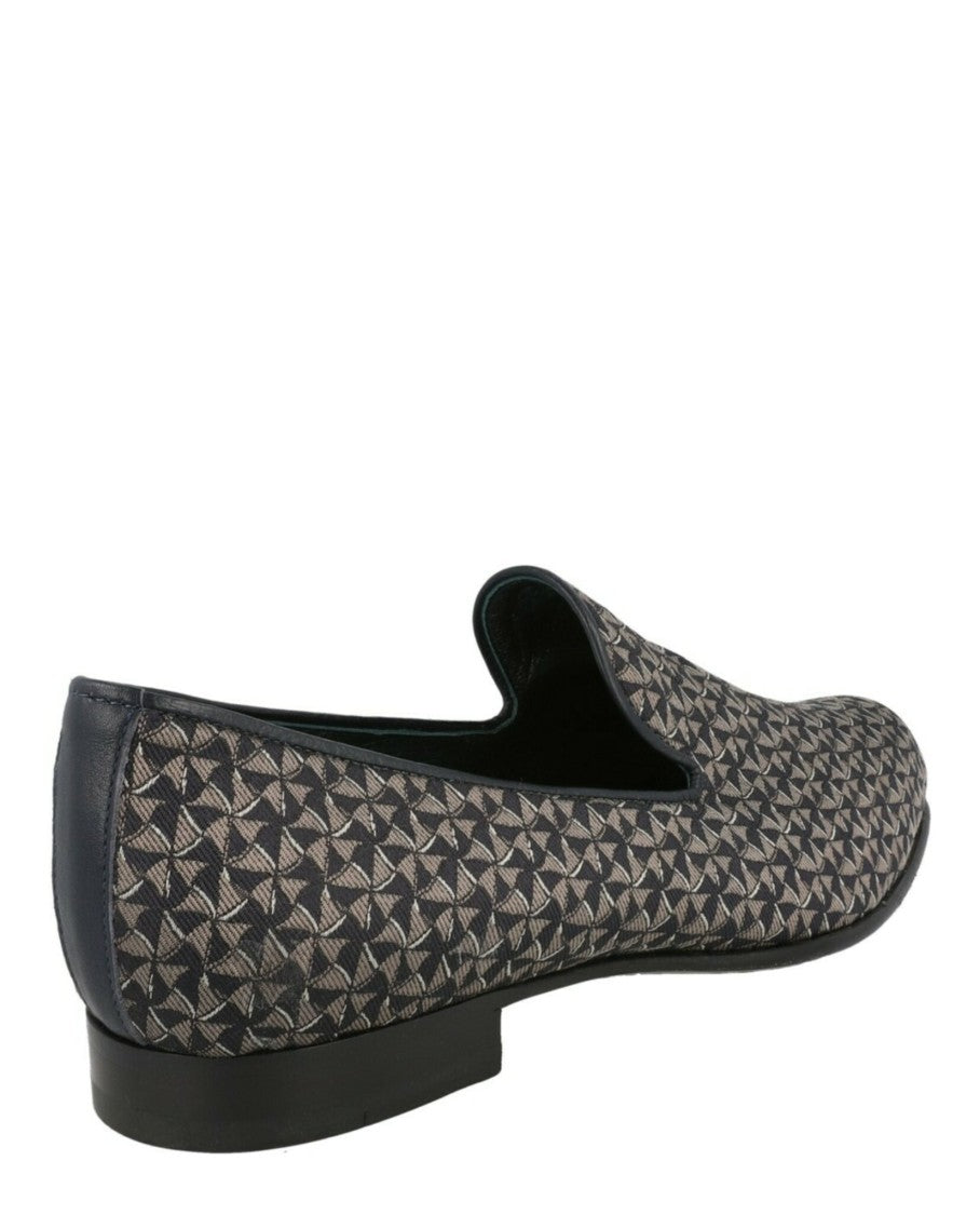 Brioni Geometeric Pattern Slip-On Loafers