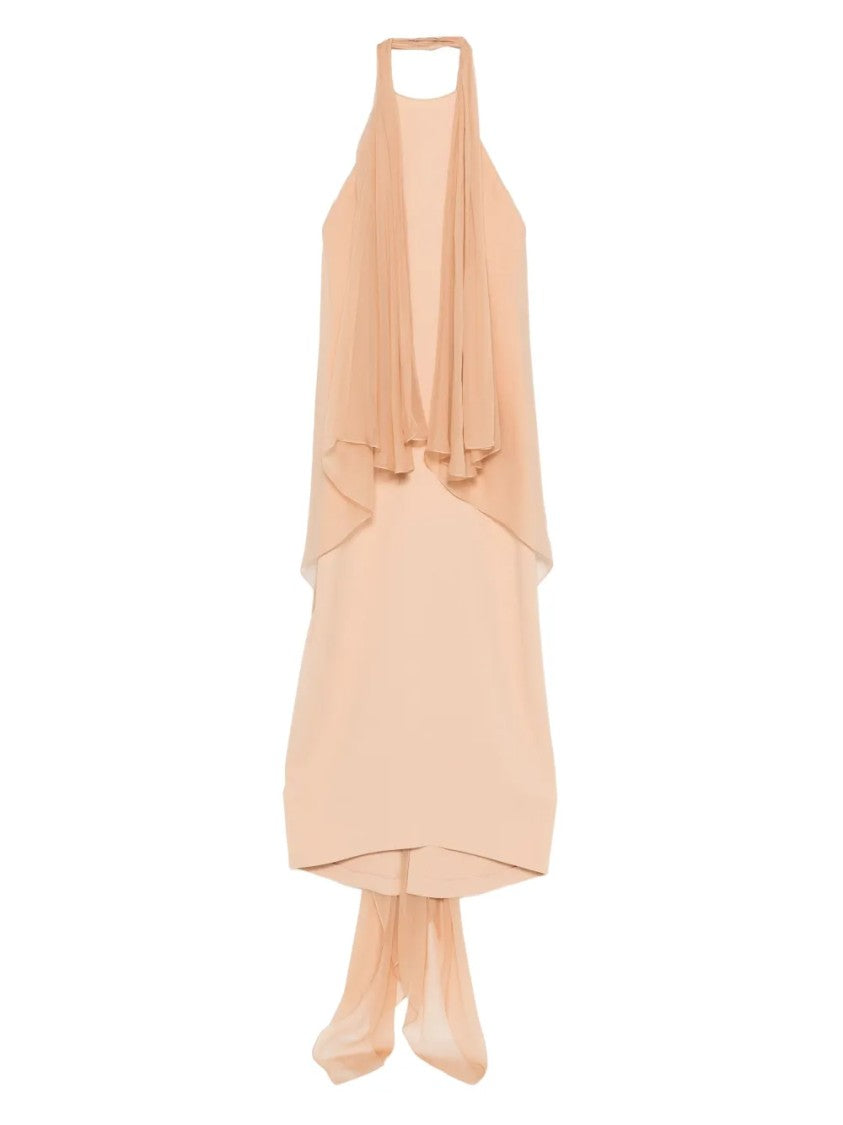 Alberta Ferretti Flowing Silhouette Dress With Delicate Draping