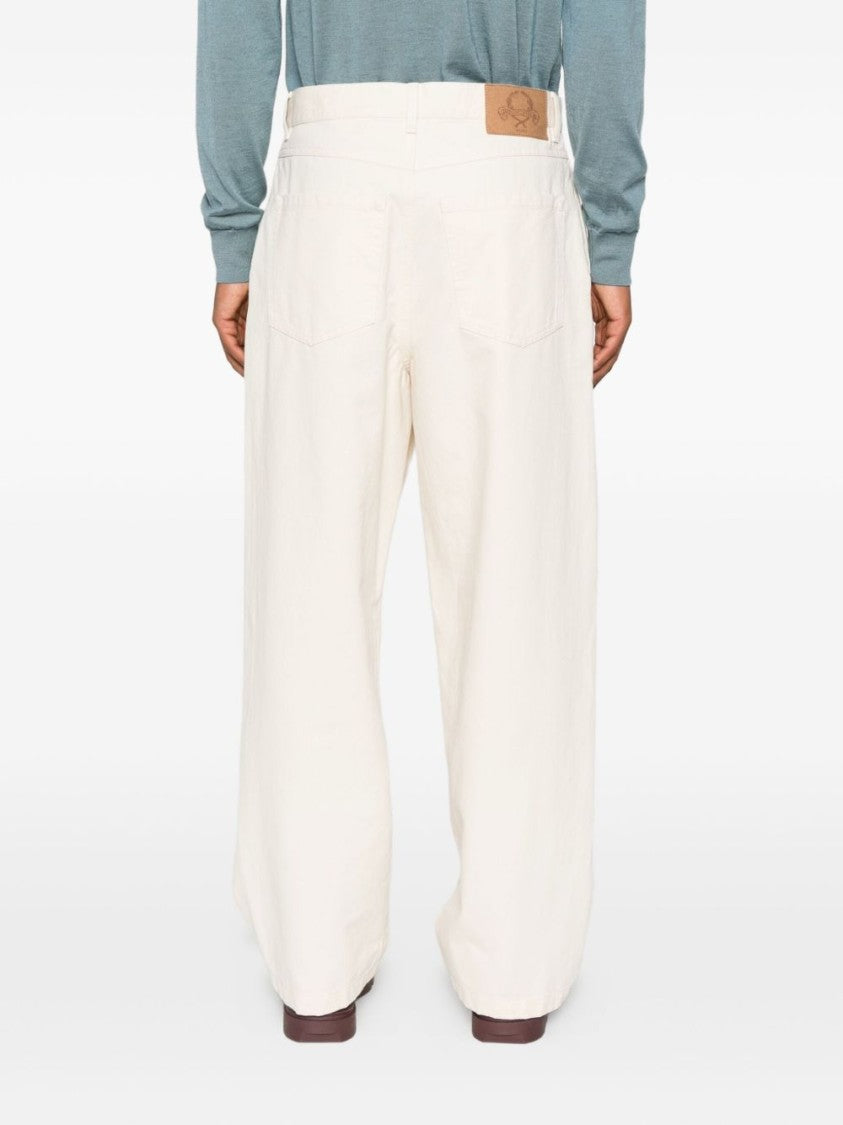 Moschino Wide-Leg Trousers With Pleated Front