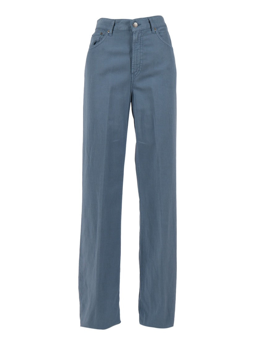 Dondup Relaxed Straight Leg Straight-Leg Pants