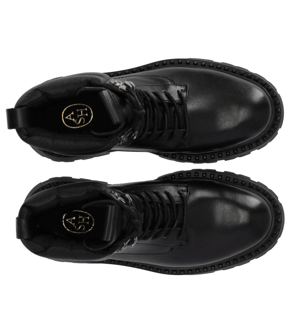 Ash Gotta Black Combat Boot