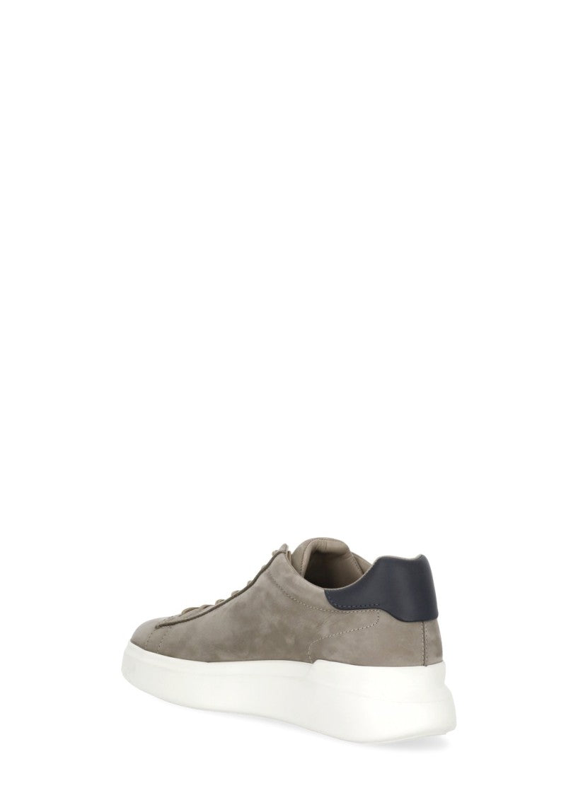 Hogan Beige Suede Low-Top Sneakers