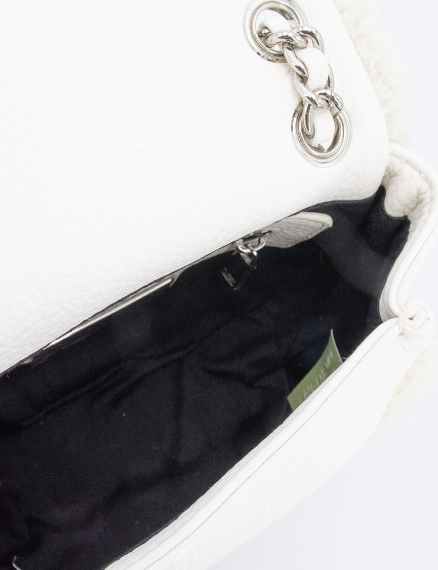 Ermanno Firenze Optical White Mini Shoulder Bag