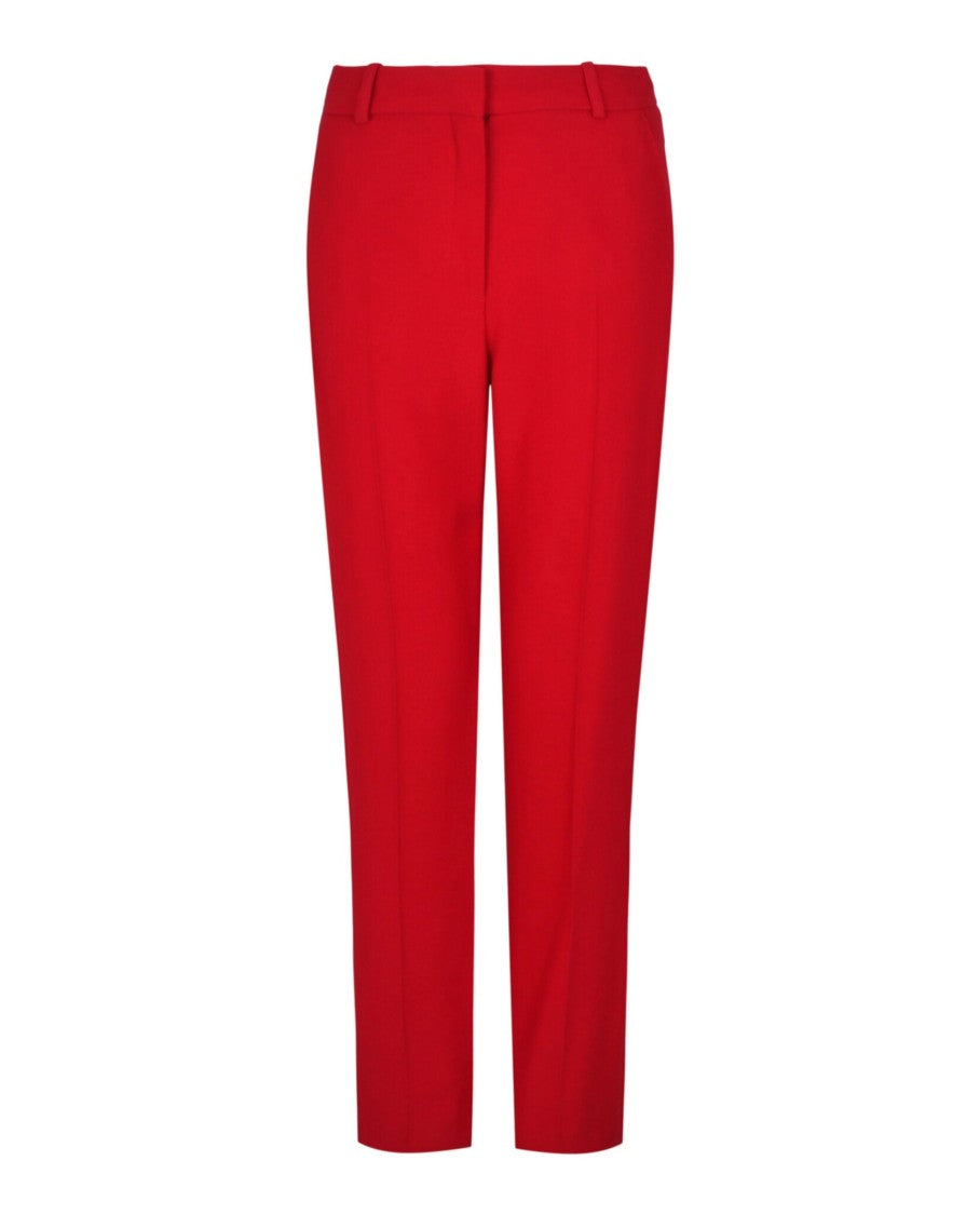 Alexander Mcqueen Leaf Crepe Cigarette Trousers
