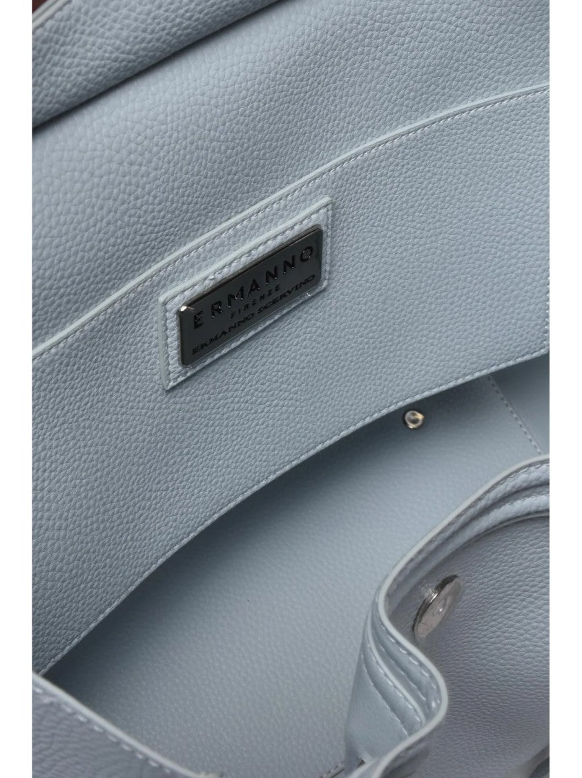 Ermanno Firenze Giovanna Tote Bag With Textured Finish And Clip Closure
