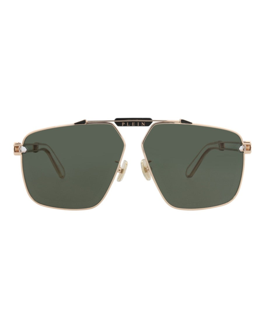 Philipp Plein Aviator-Frame Acetate Sunglasses With Cutout Accents