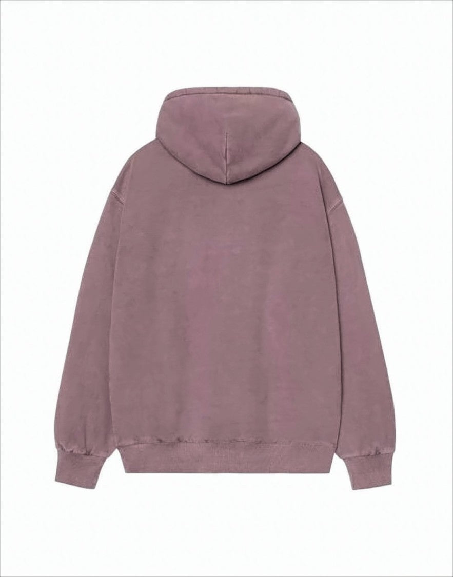 Carhartt Wip Relaxed-Fit Mauve Hoodie With Adjustable Drawstring