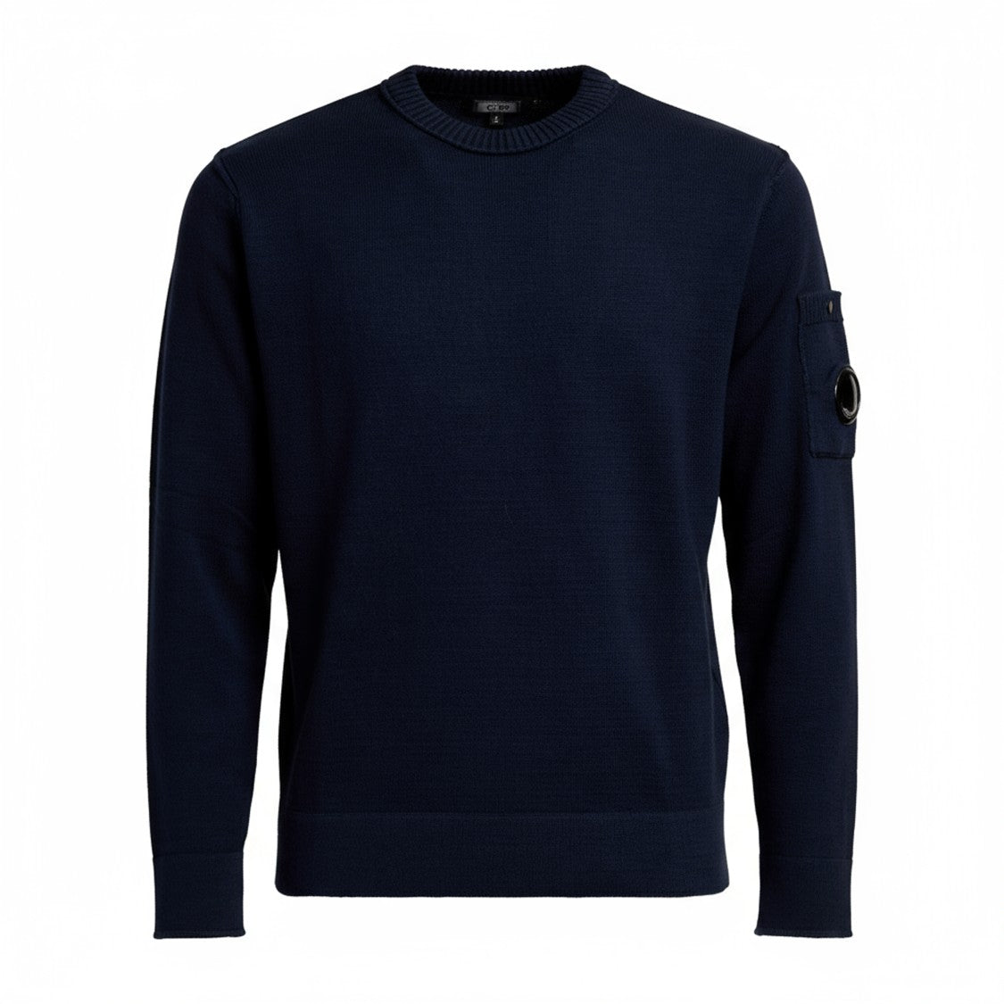 C.P. Company Crew Neck In Soft Cotton Stretch Knit