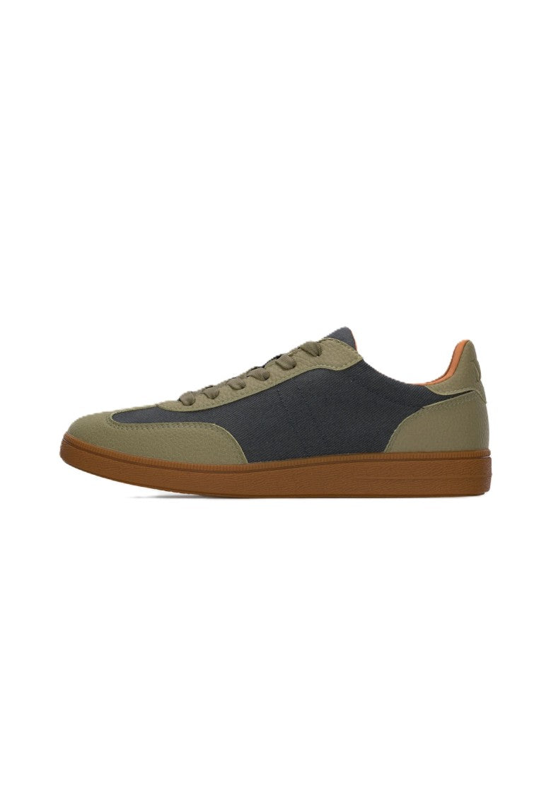 Max Mara Gray Bicolor Bovine Leather Sneakers