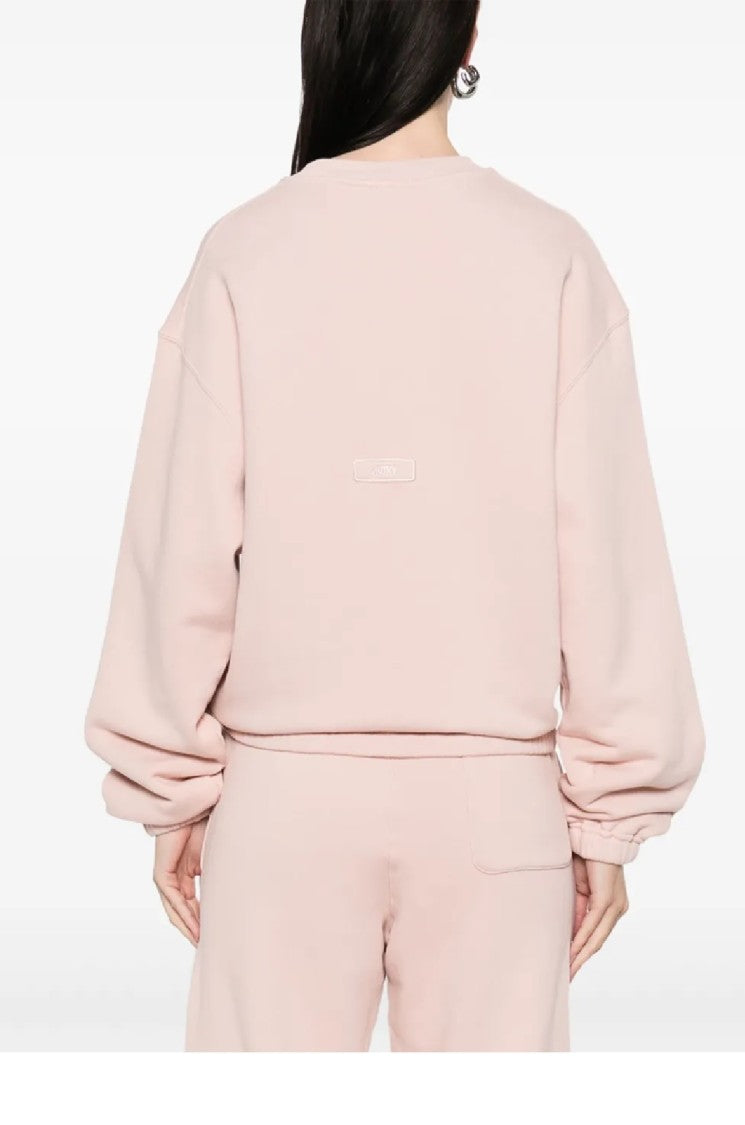 Autry Relaxed-Fit Cropped Sweatshirt With Subtle Logo Detail