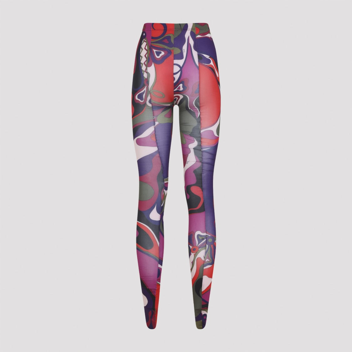 Pucci High-Rise Slim Fit Tights With Artistic Multicolor Print