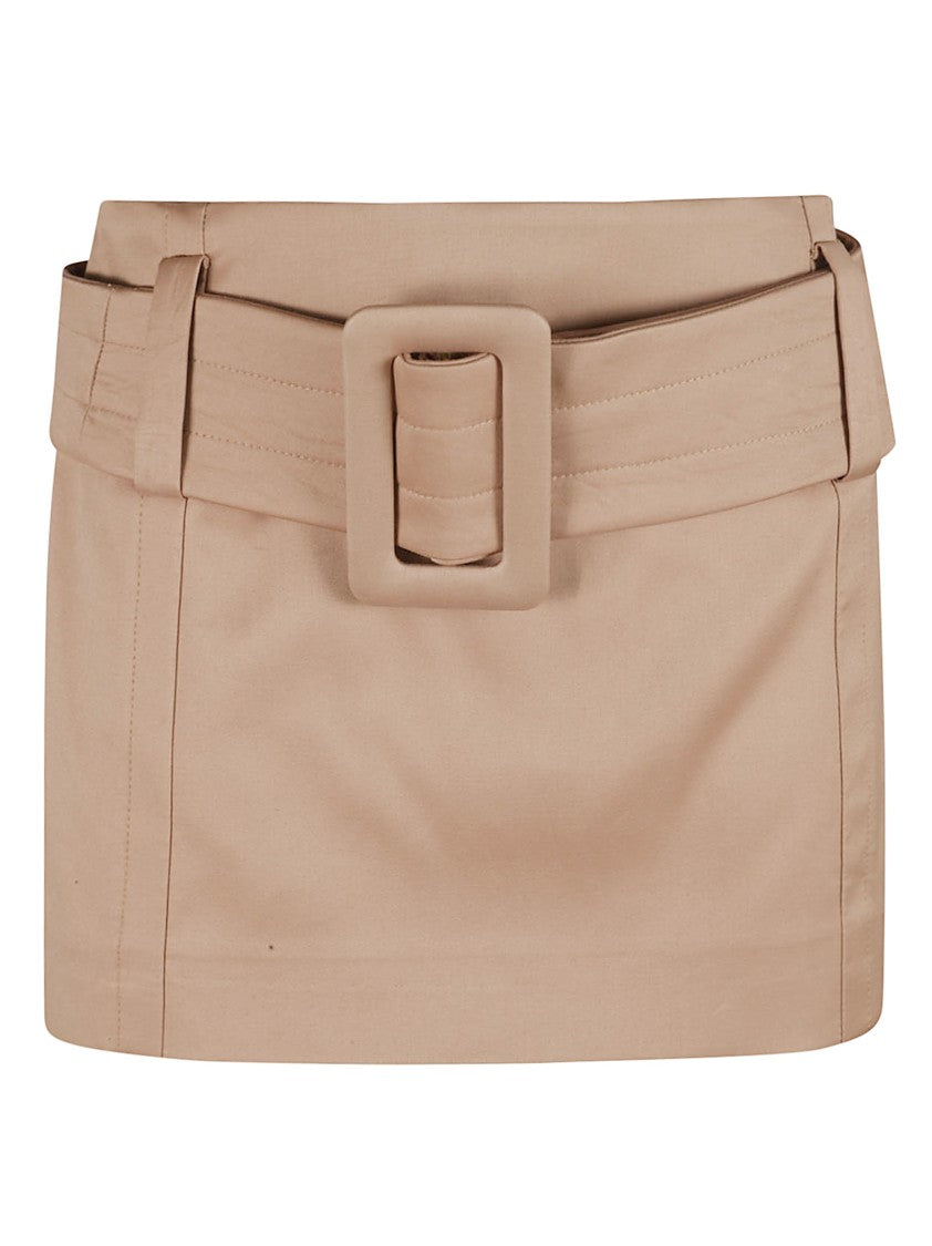 Patou Structured Skirt With Wide Belt