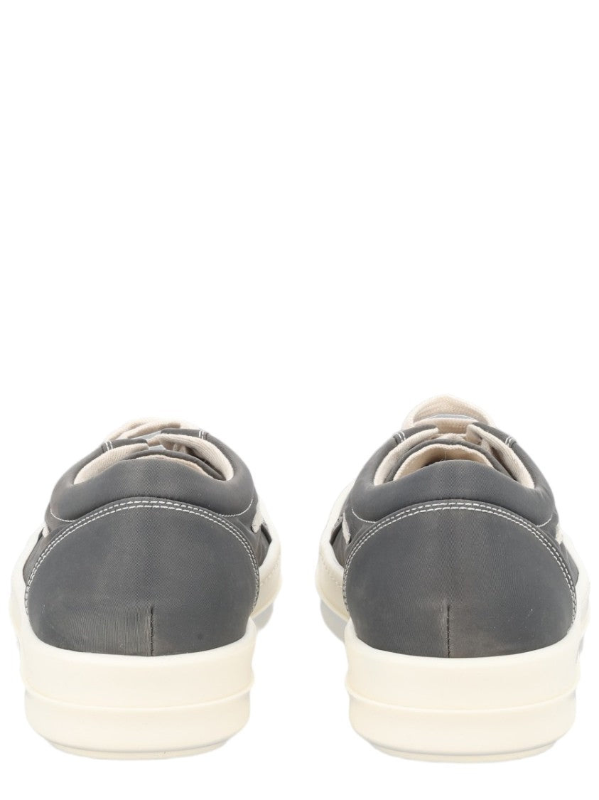 Drkshdw By Rick Owens Charcoal Low-Top Contrast Lace Nylon Sneakers