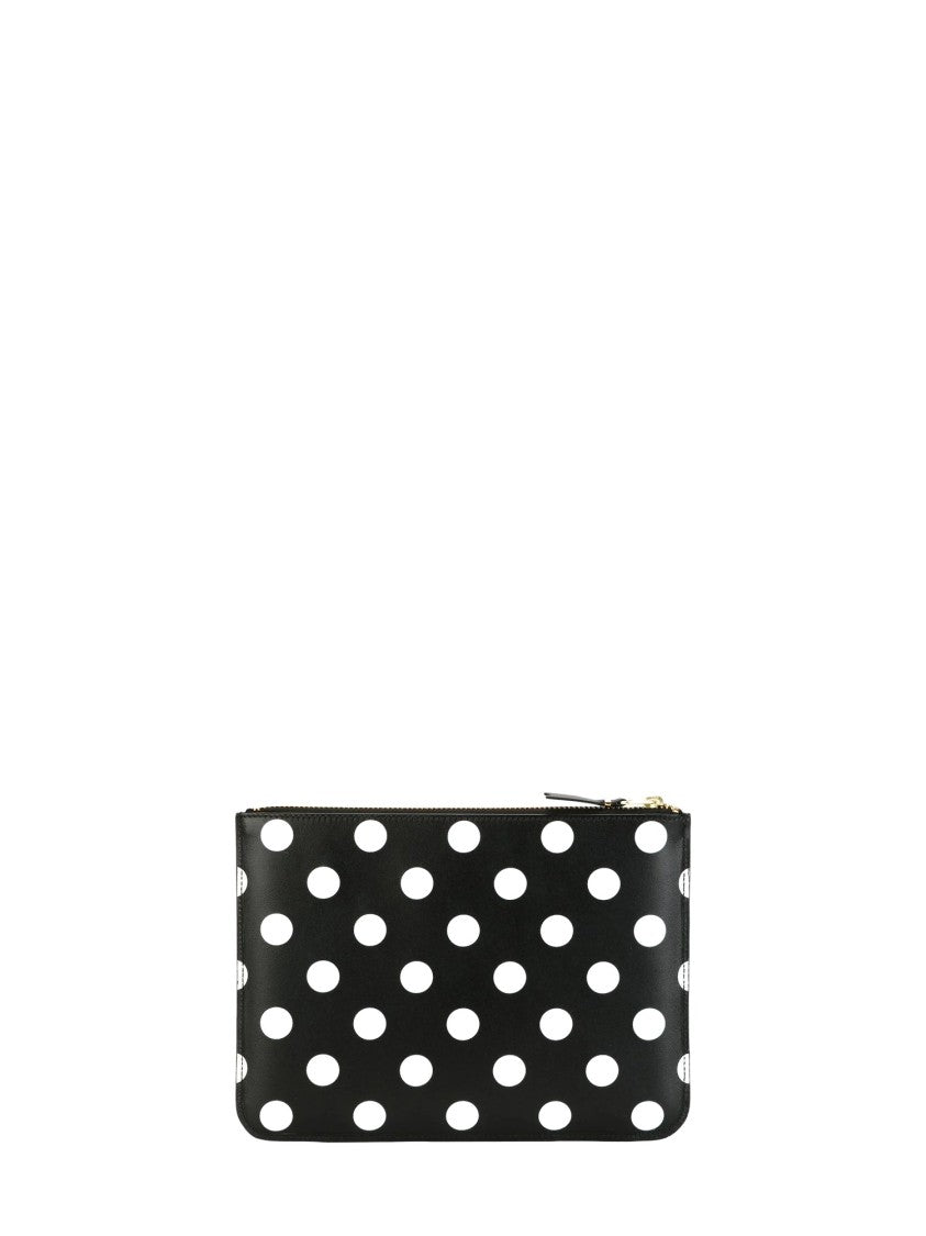 Comme Des Garçons Polka Dot Patterned Leather Wallet