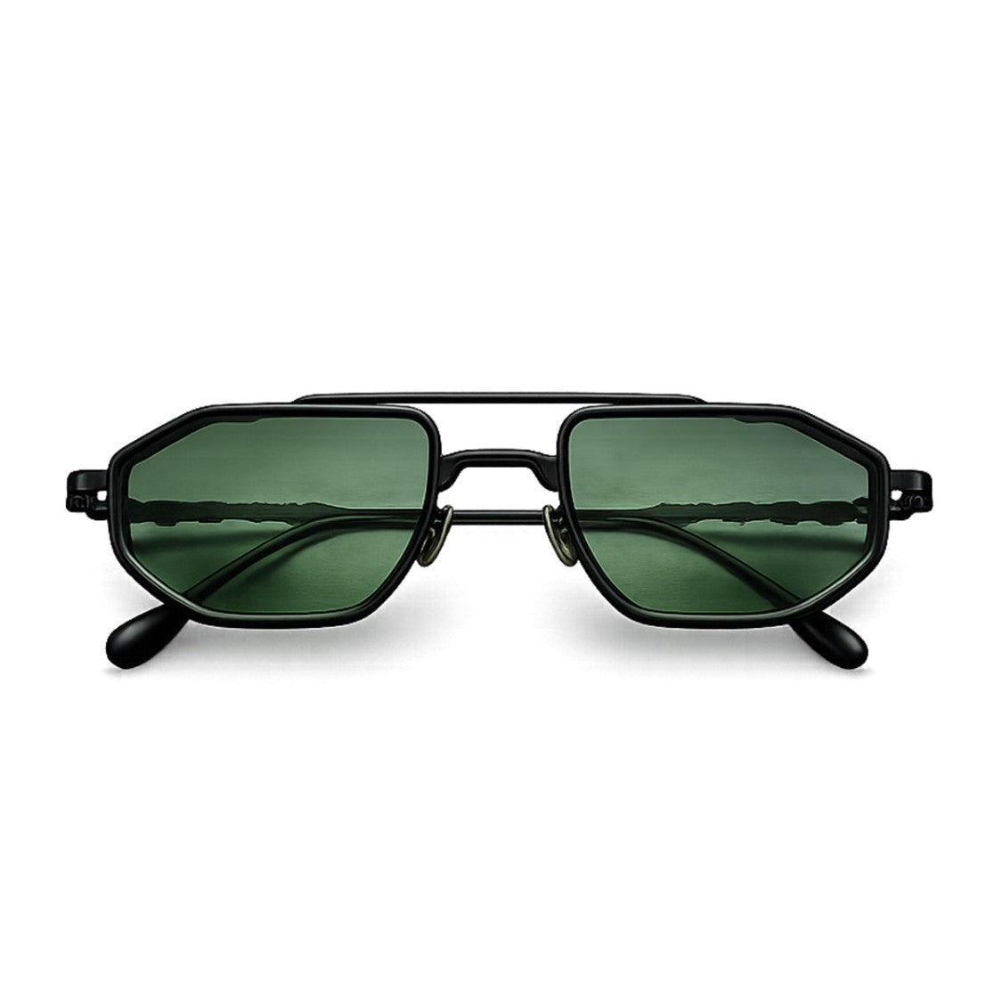 Capote Eyewear Pajé Bold Geometric Titanium Gradient Sunglasses