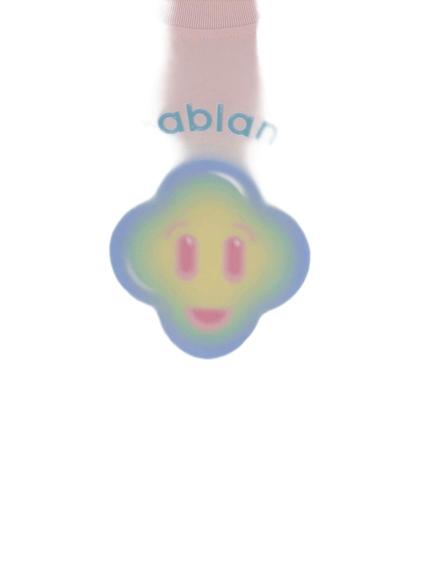 Casablanca Playful Logo Print Short-Sleeve T-Shirt In Soft Pink