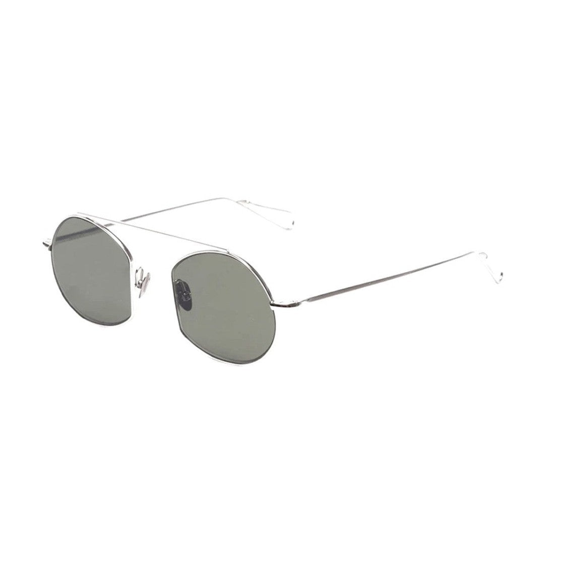 Ahlem White Gold Victoires Round Sunglasses
