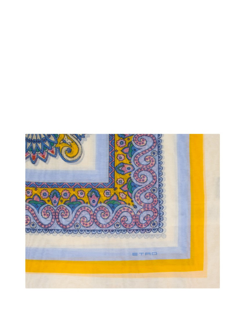 Etro Intricate Paisley Motif Scarf