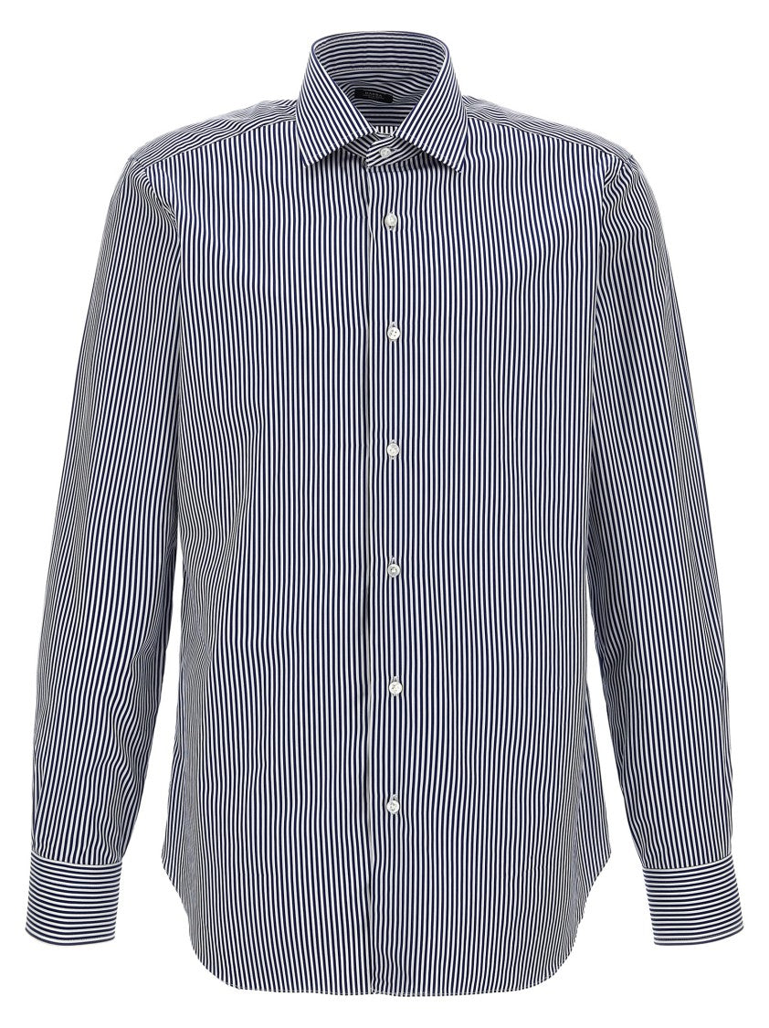 Barba Button-Down Striped Cotton Shirt