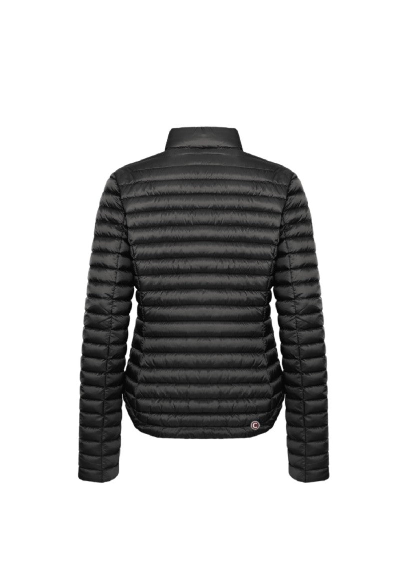 Colmar Iridescent Down-Padded Jacket Diagonal Quilting Zip