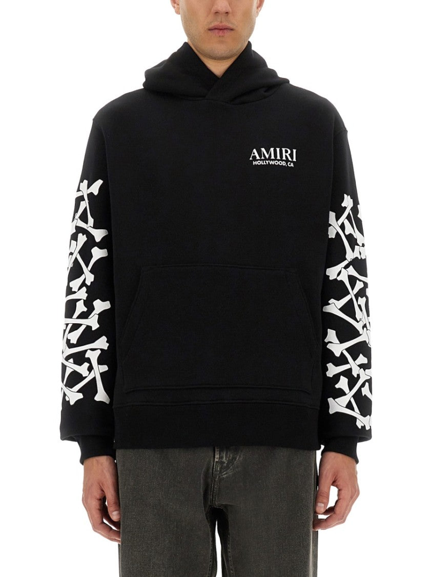 Amiri Stacked Bones Print Hoodie