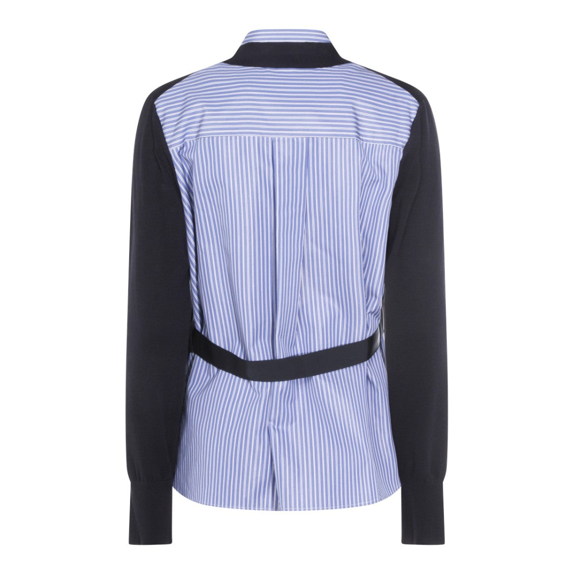 Sacai Intricately Textured Knit Sweater With Relaxed Fit