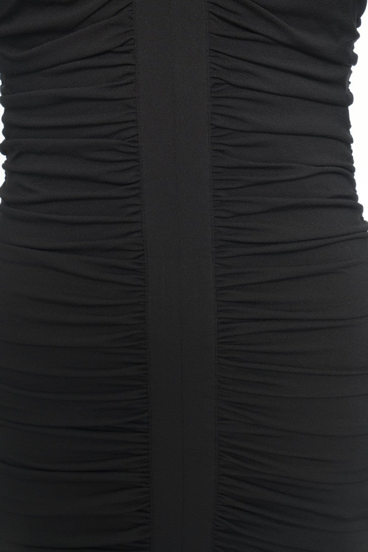 Guess By Marciano Fitted Dress With Ruched Detailing And Deep V-Neckline