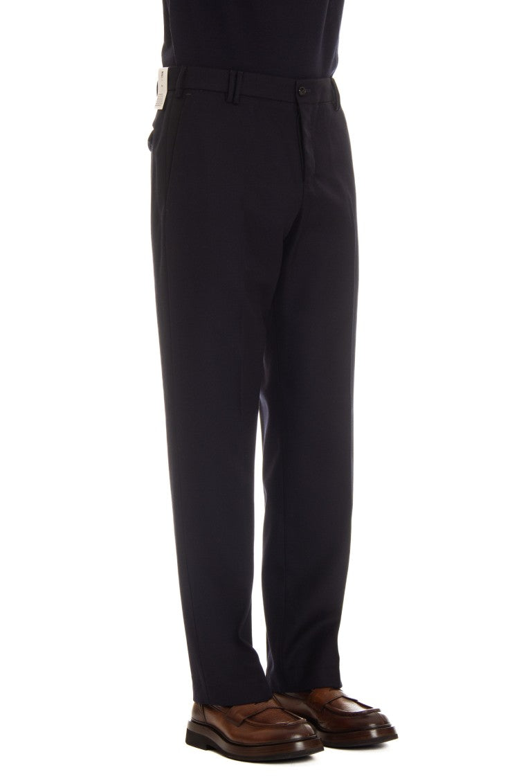 Pt Torino Straight-Leg Wool Drill Trousers Mod. Michael