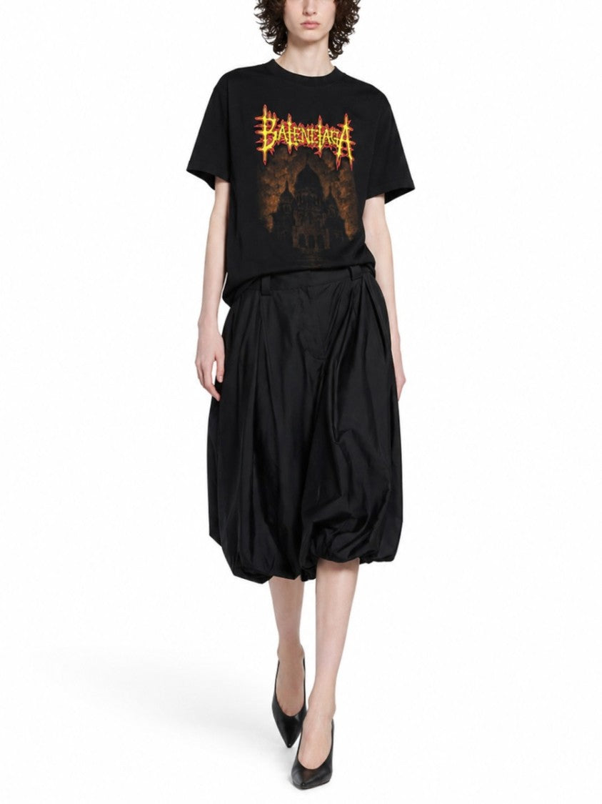 Balenciaga Balloon High-Waist Silhouette Shorts
