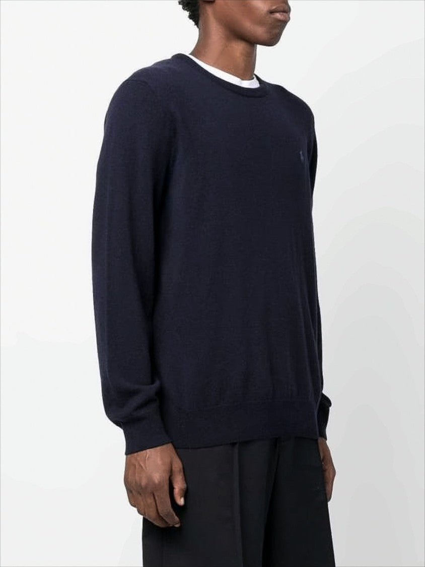 Polo Ralph Lauren Fine-Knit Wool Sweater With Classic Crew Neckline