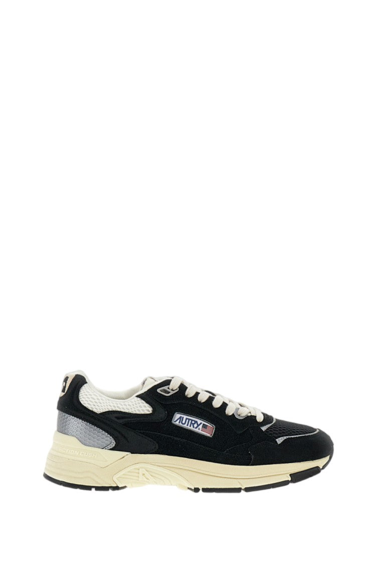 Autry Black Hyperway Mesh Suede Sneakers
