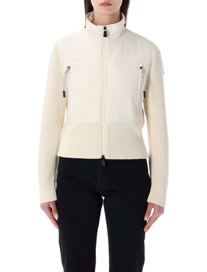 Moncler Grenoble Padded Zip-Up Cotton Cardigan