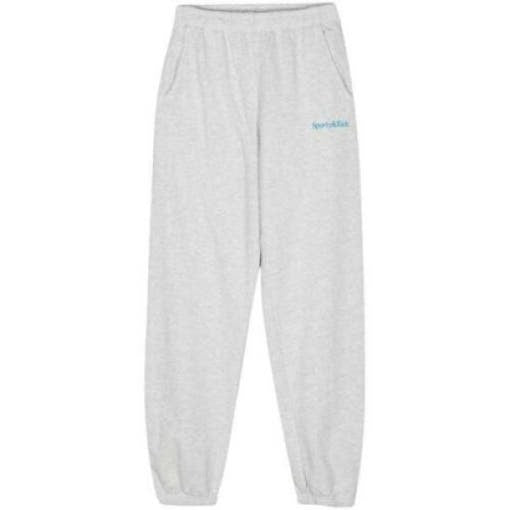 Sporty And Rich Relaxed Fit Jogger Pants With Subtle Logo Detailing
