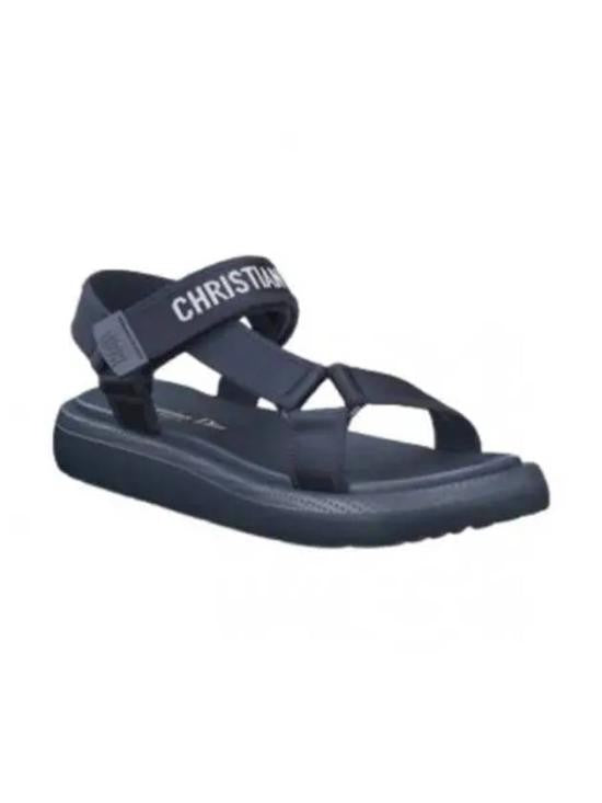Christian Dior Minimalistic Multi-Strap Sandal With Branded Ankle Strap