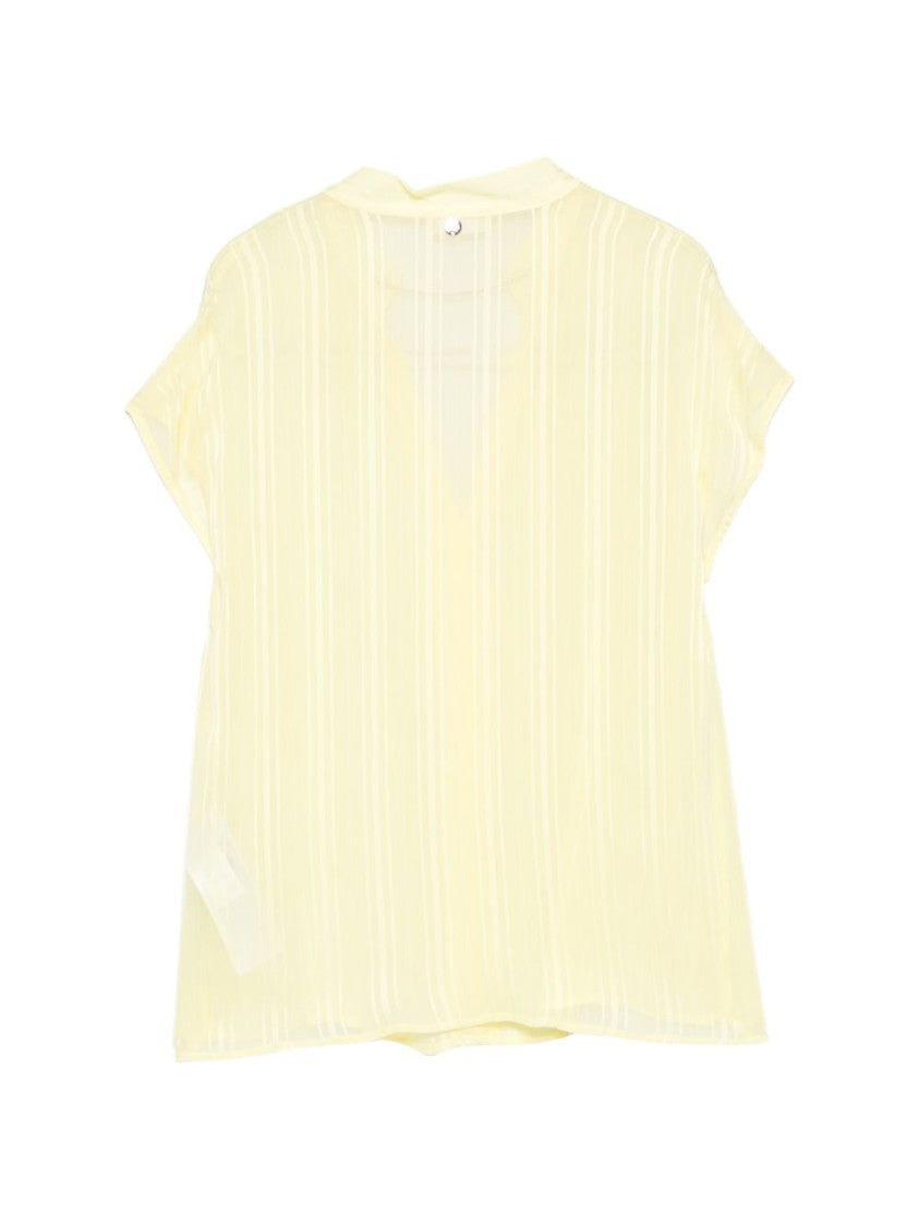 Liu Jo Yellow Chain Detail Stripe Top