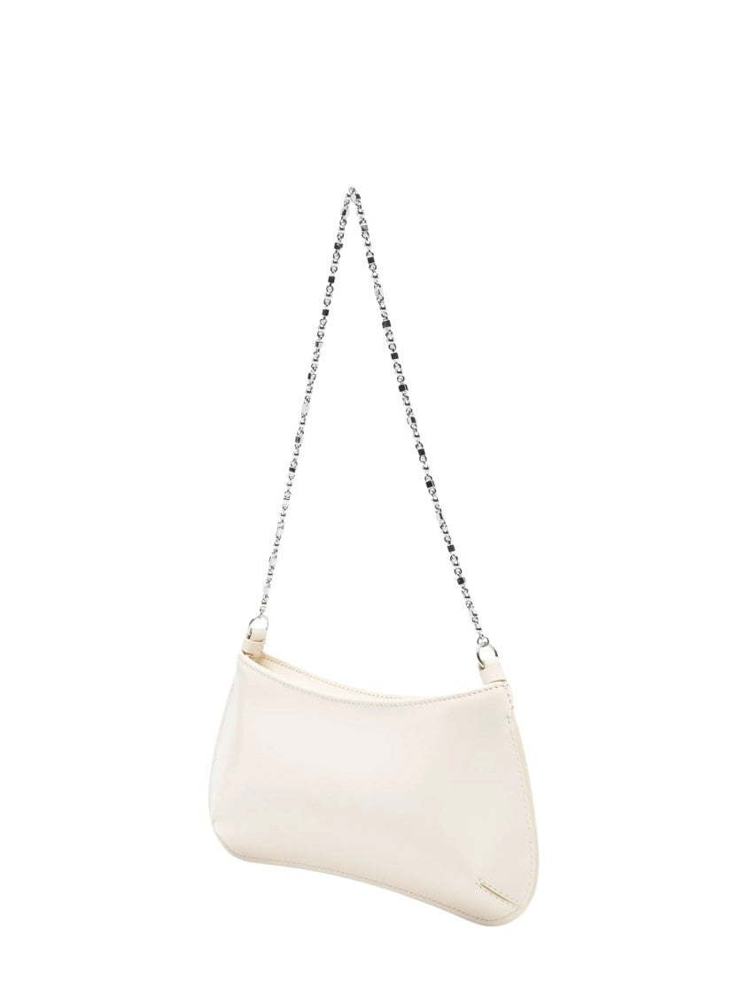 Jacquemus White Leather Le Petit Bisou Shoulder Bag