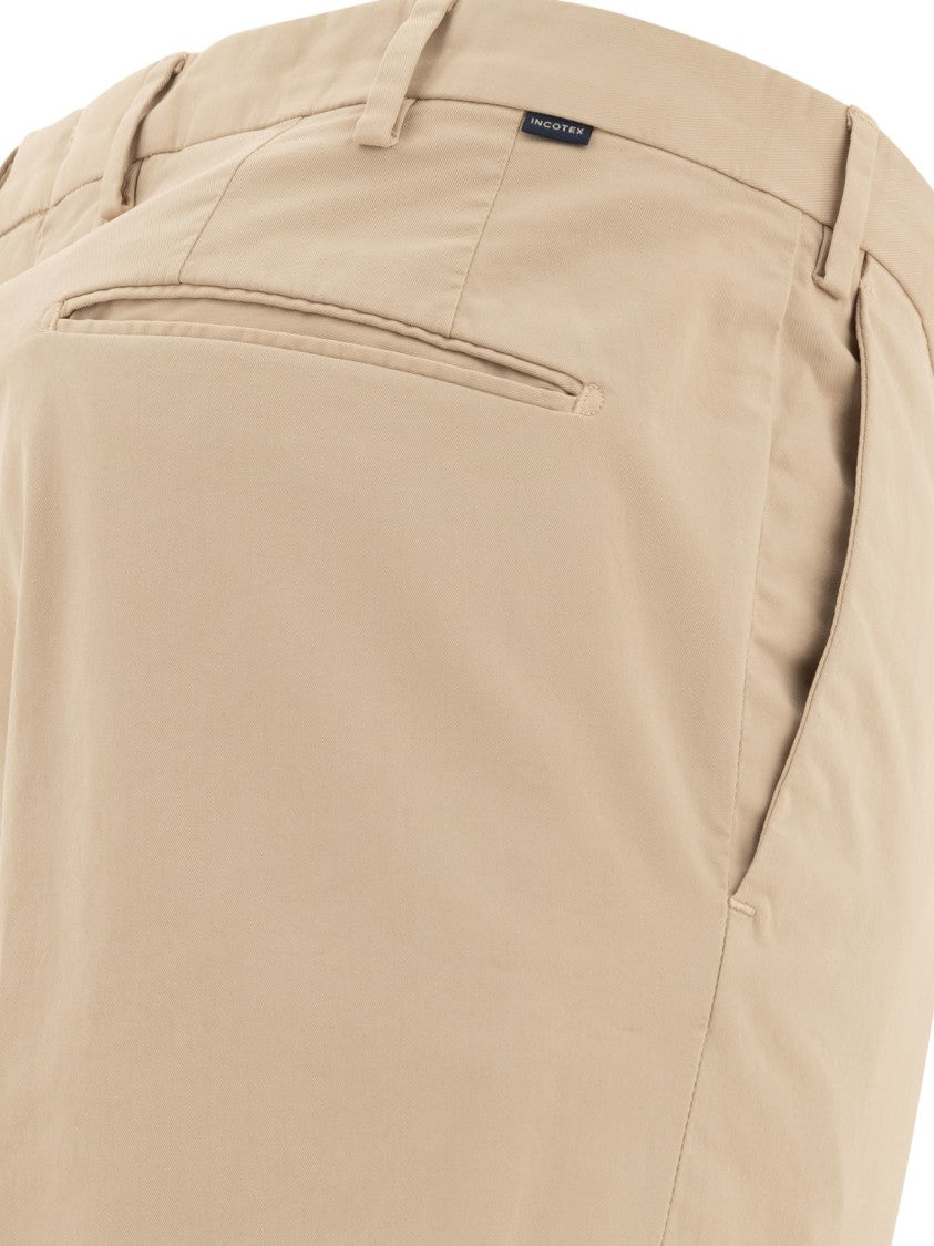 Incotex Beige Tailored Trousers