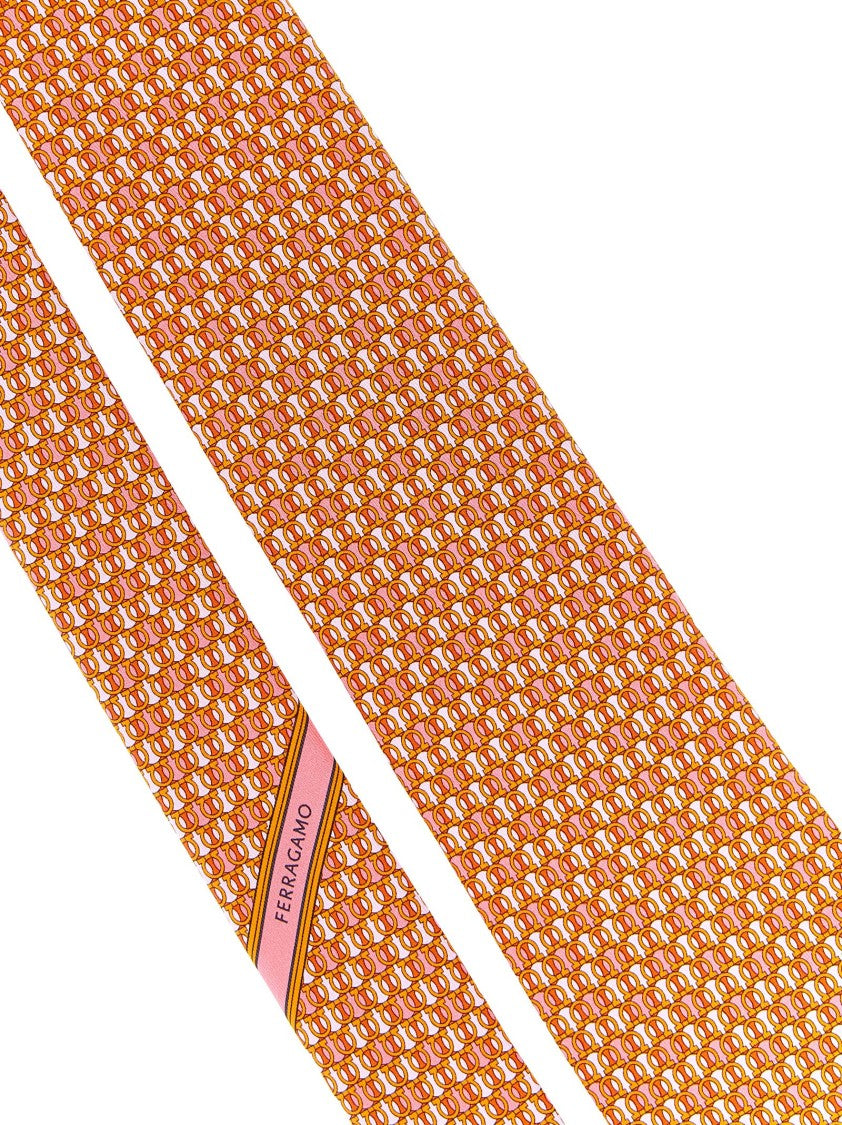 Ferragamo Gancini Polka Dot Print Tie
