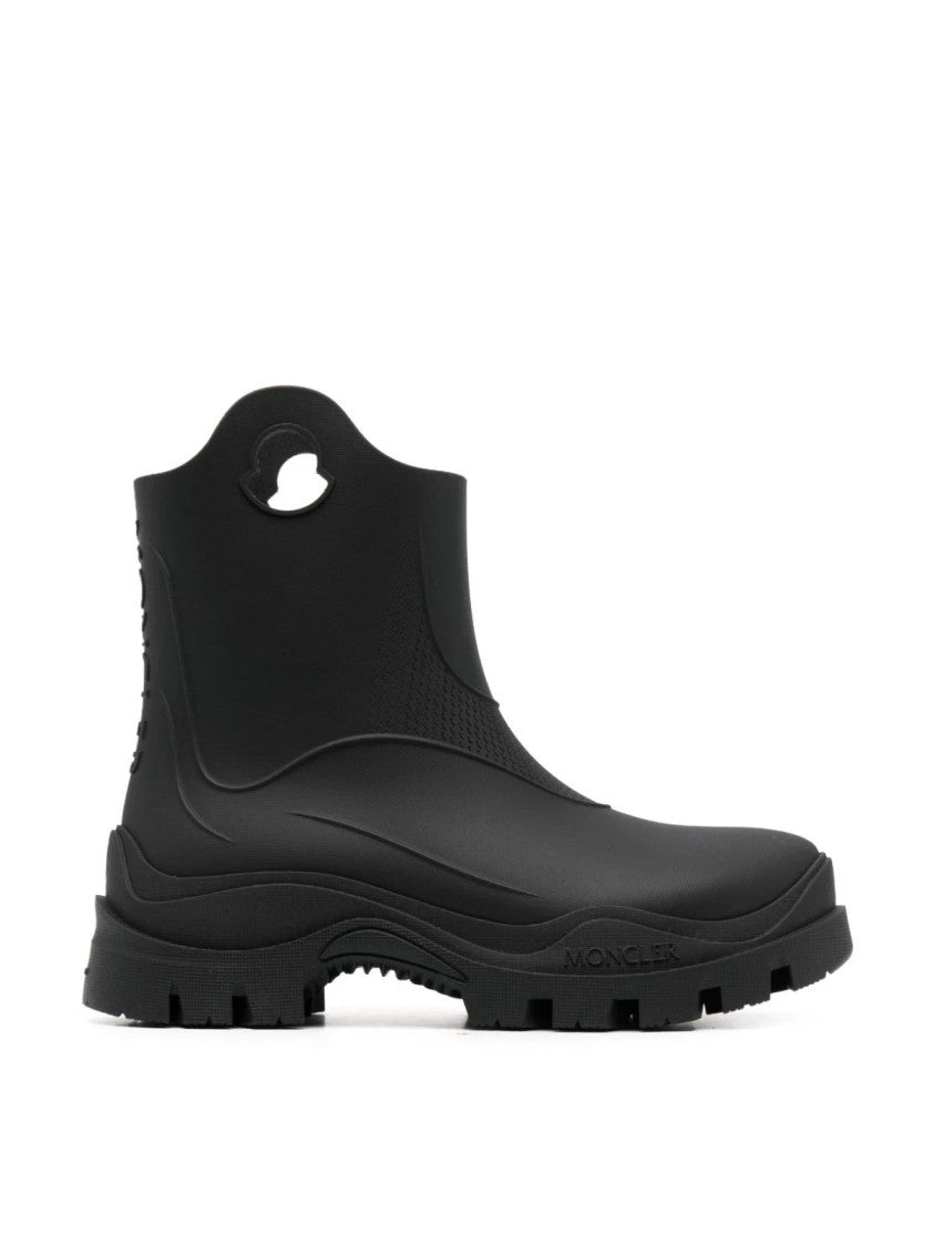 Moncler Misty Logo Round Toe Rain Boots
