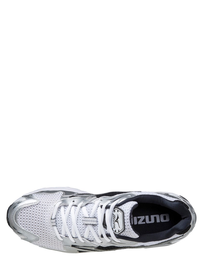 Mizuno Silver Panelled Mesh Sneakers