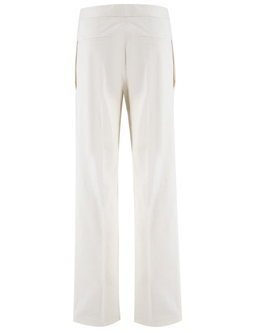 Fabiana Filippi High-Waisted Cotton Trousers With Modern Silhouette