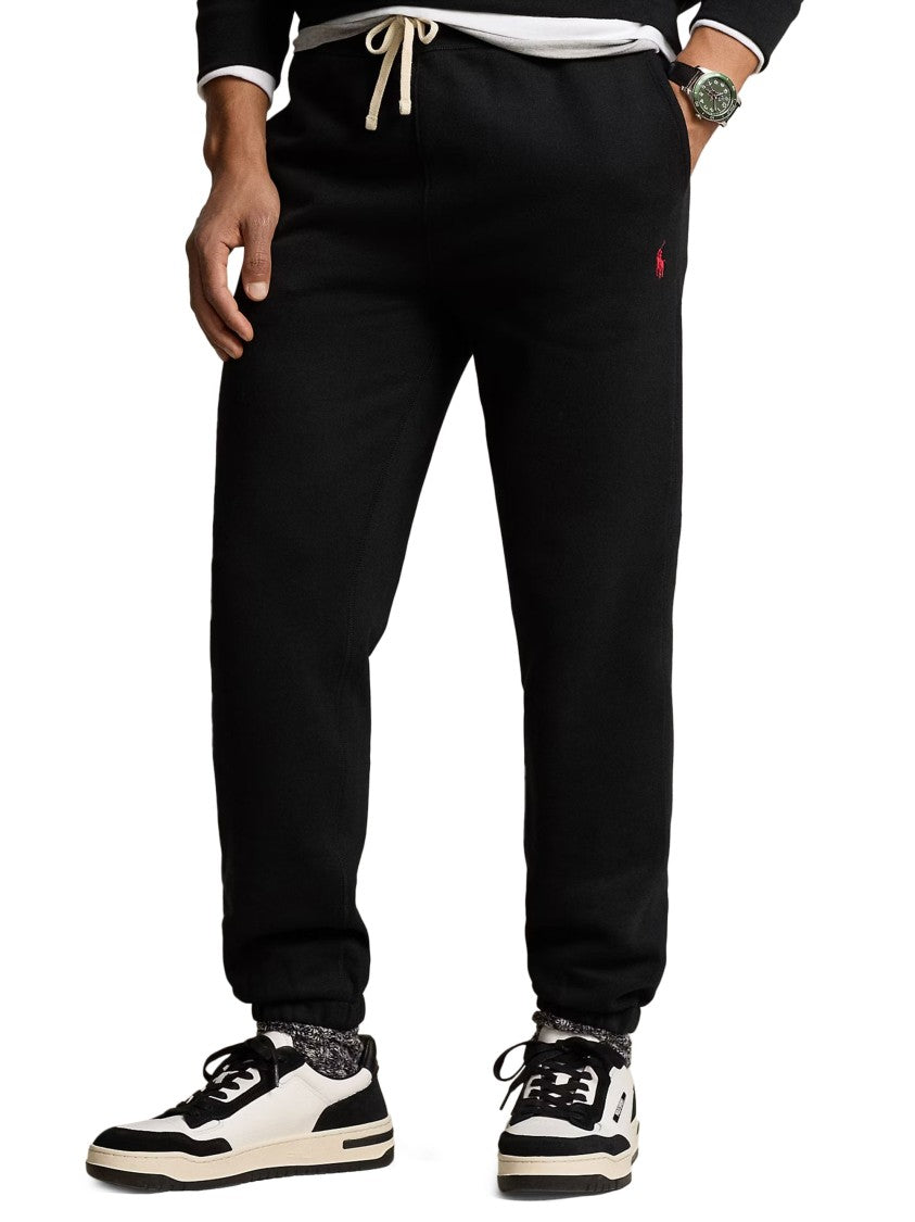 Polo Ralph Lauren Athletic Black Elastic Cuff Relaxed-Fit Trousers