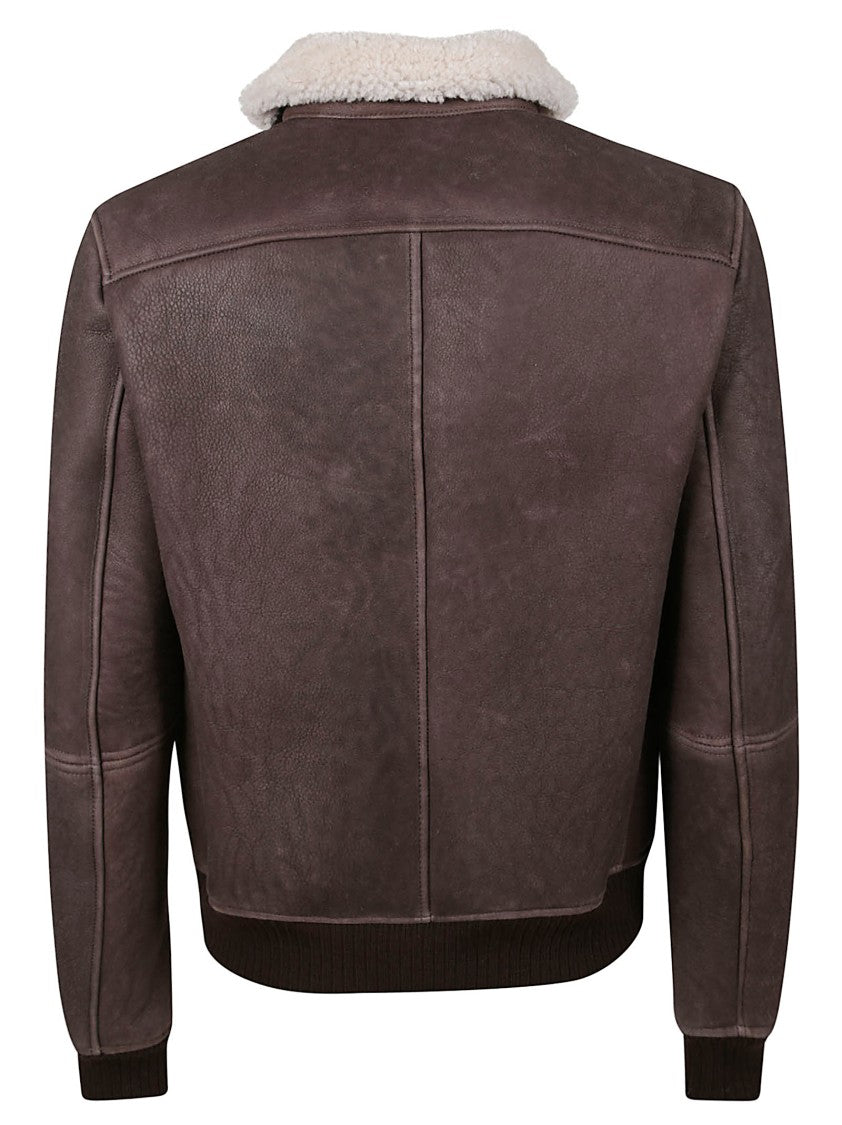 Contrastway Rich Brown Leather Jacket