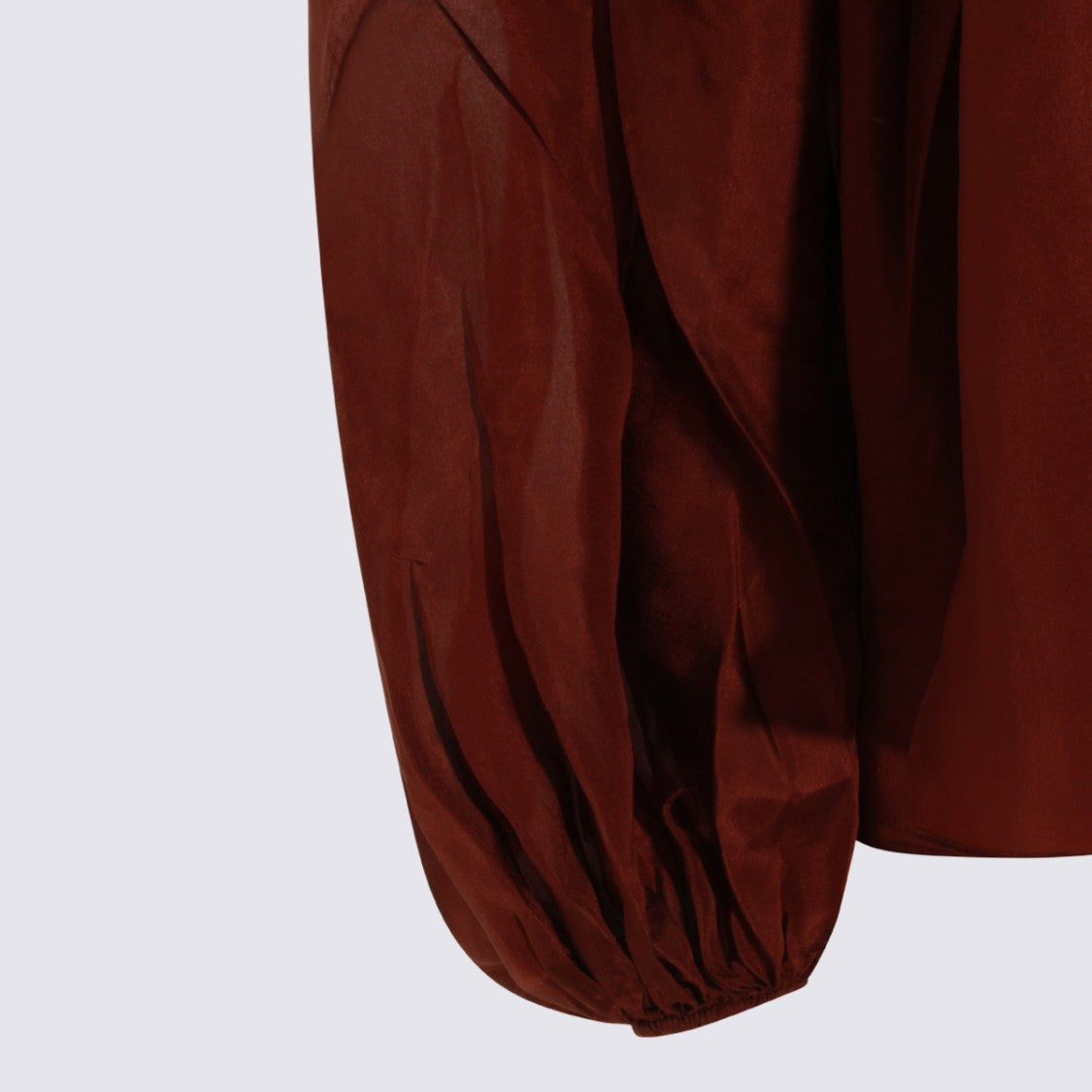 Zimmermann Long-Sleeved Top With Gold-Tone Eyelets And Gathered Sleeves