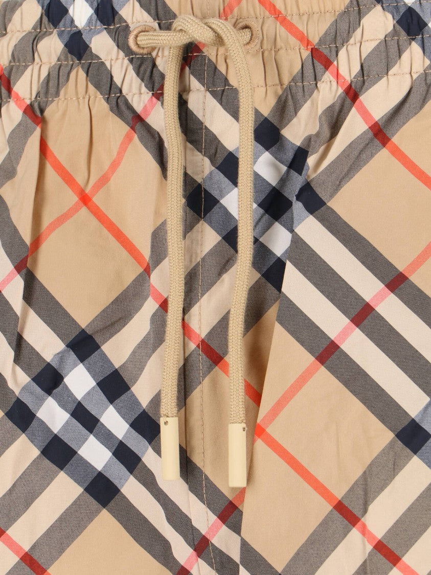 Burberry Check Swim Shorts – Beige
