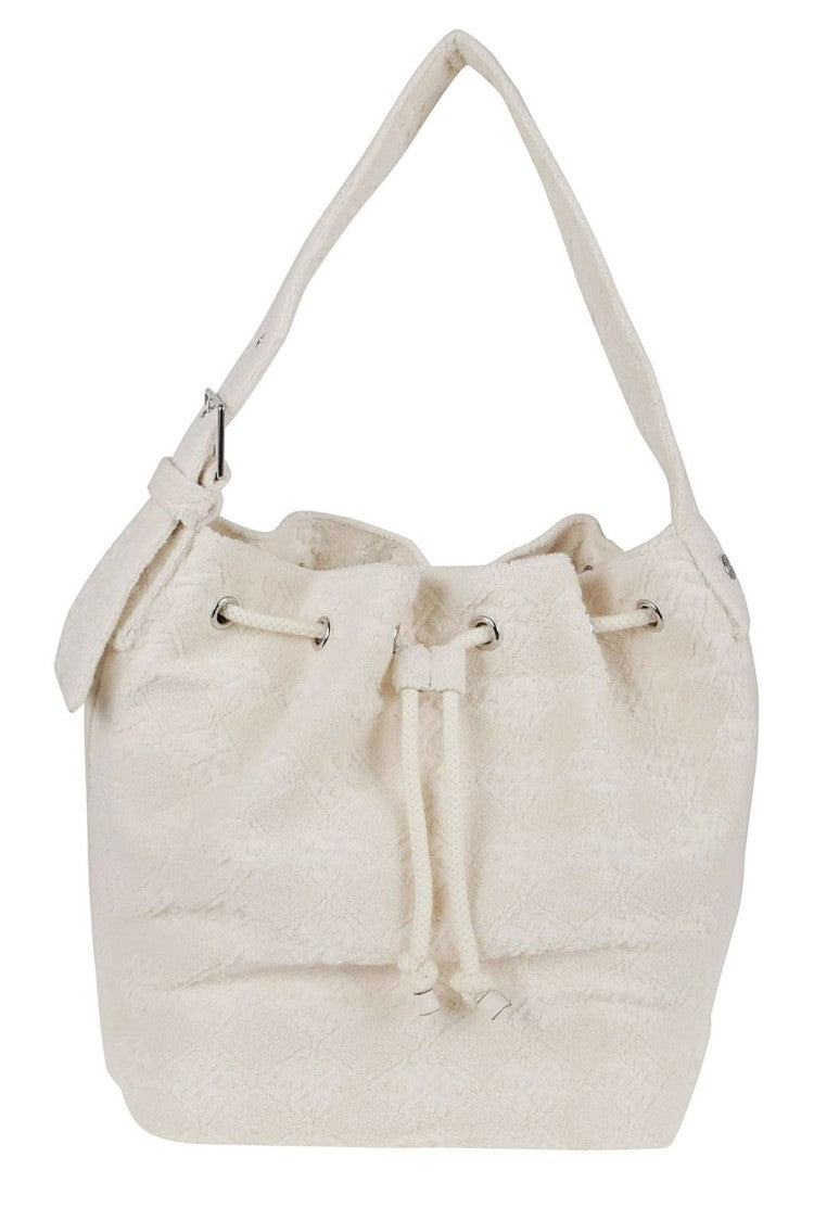 Tory Burch Milk White Sponge Bucket Bag