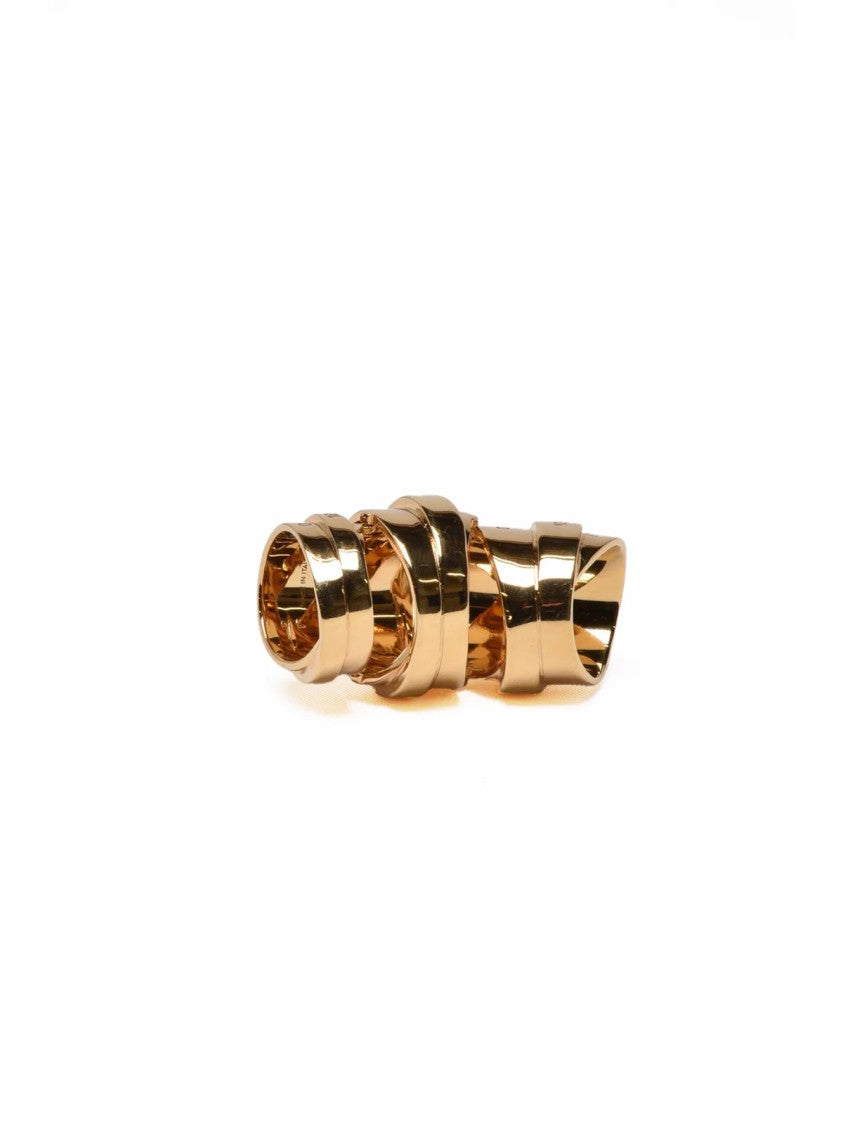Mm6 By Maison Margiela Gold Brass Spiral Ring